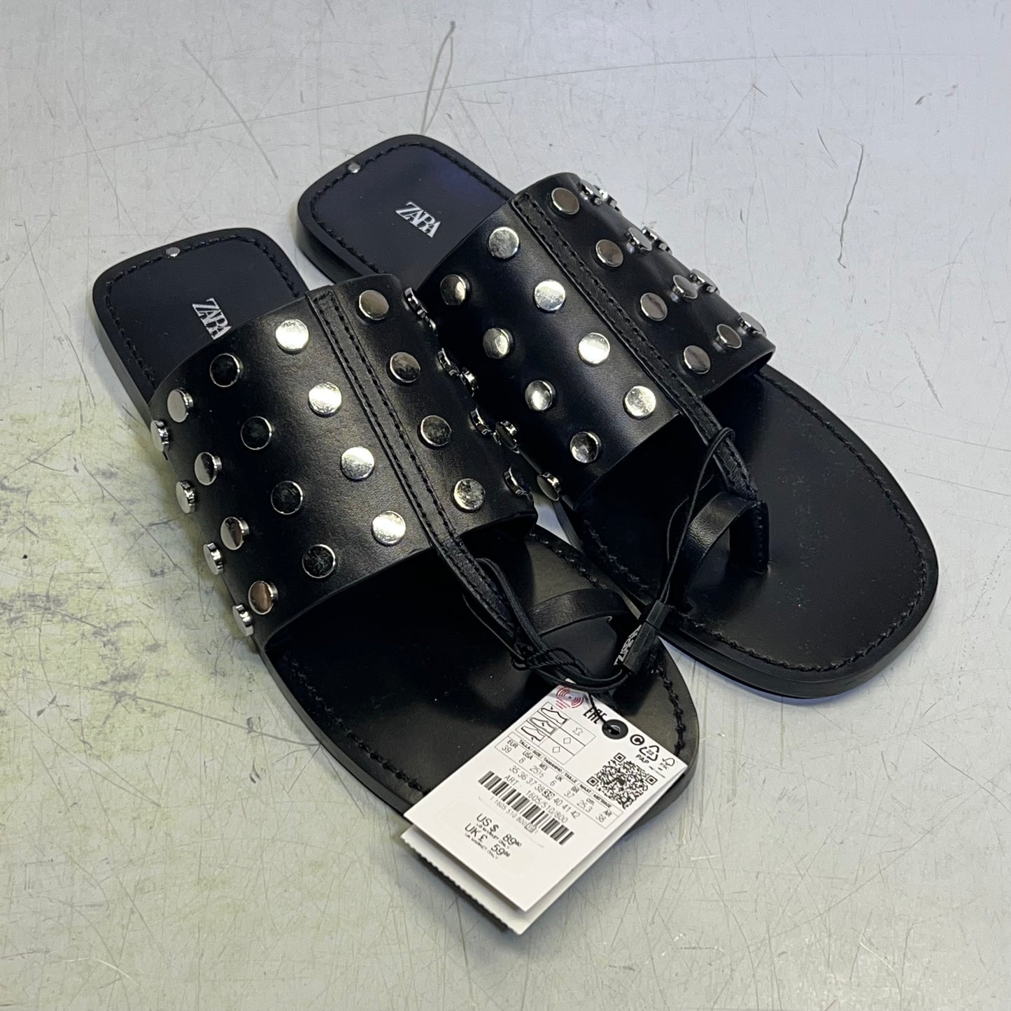 ZA@ ZARA Lot Of Assorted Open Toe Sandal Women's Sz EU 39 / US 8.5 Brown/Black/Tan