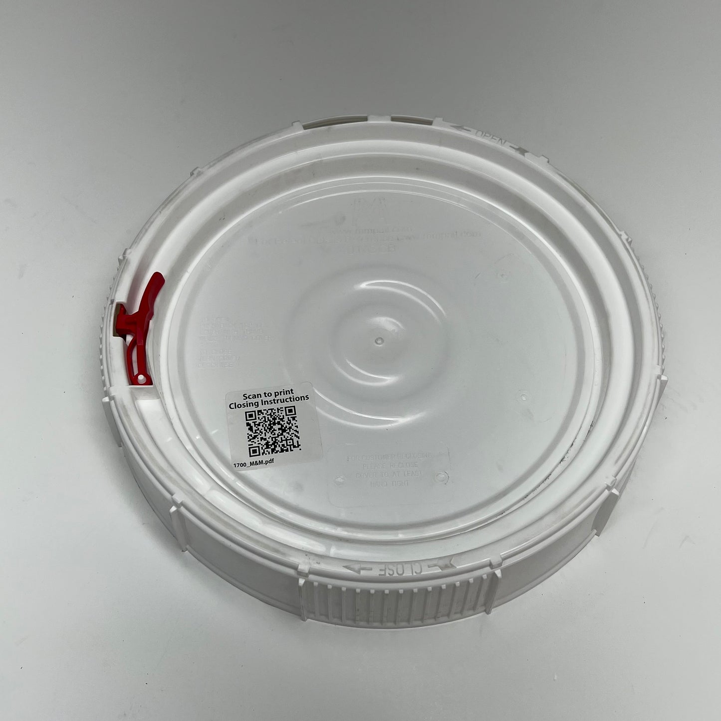 ZA@ M&M INDUSTRIES  Life Latch New Generation Bucket Air Tight Gasket Seal 5 Gal 40NGCB