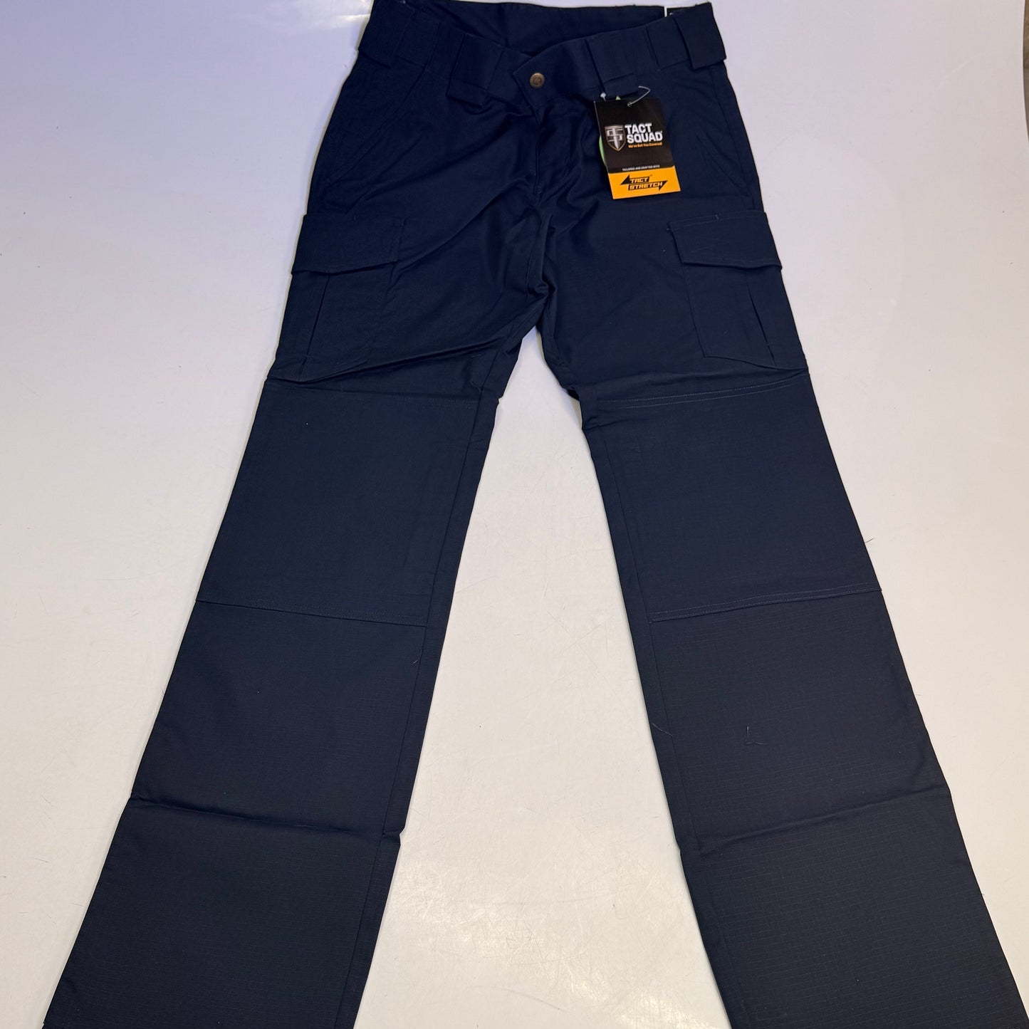 TACT SQUAD Tact Stretch Mini Ripstop Trouser Poly/Cotton Men's Sz 16 Dk Navy T7511