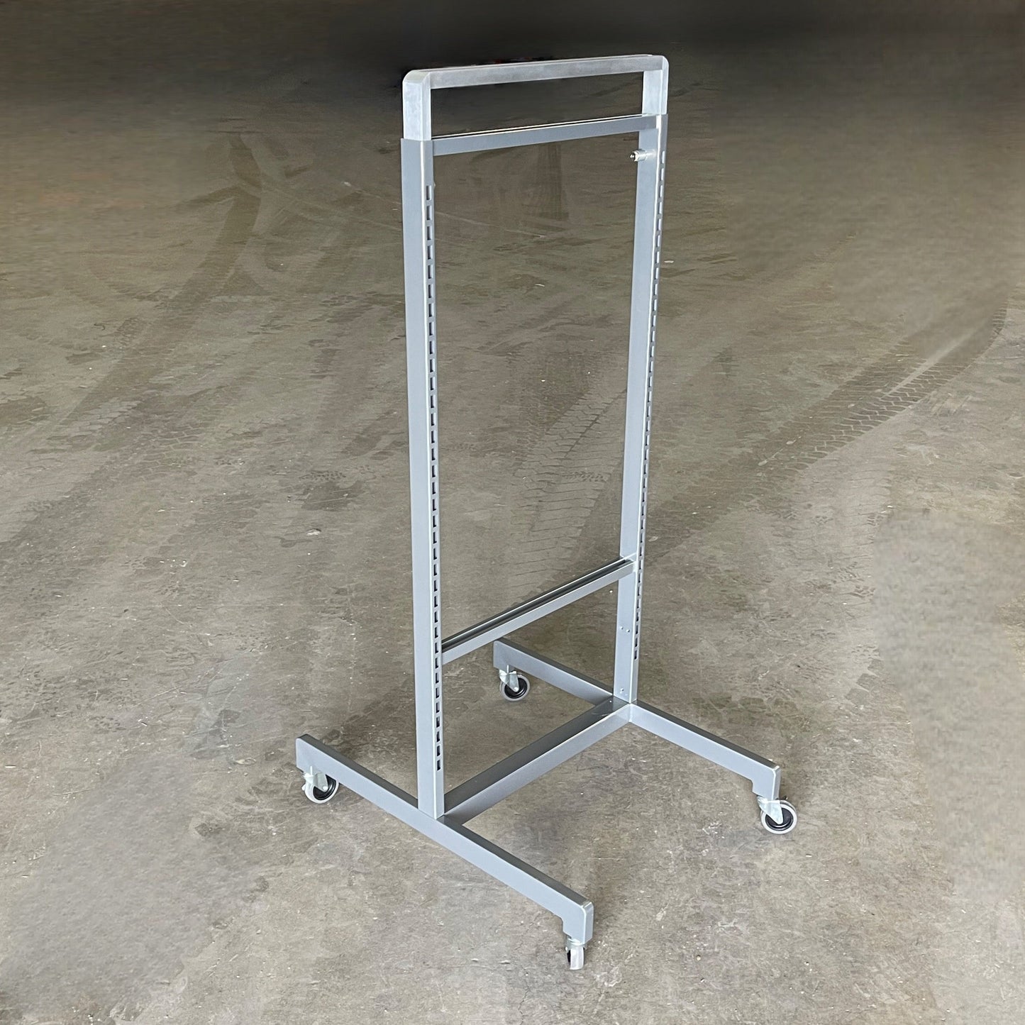 ARTITALIA GROUP Rolling Stainless Double Sided Store Display Stock Rack 24"W WF2569 (New)