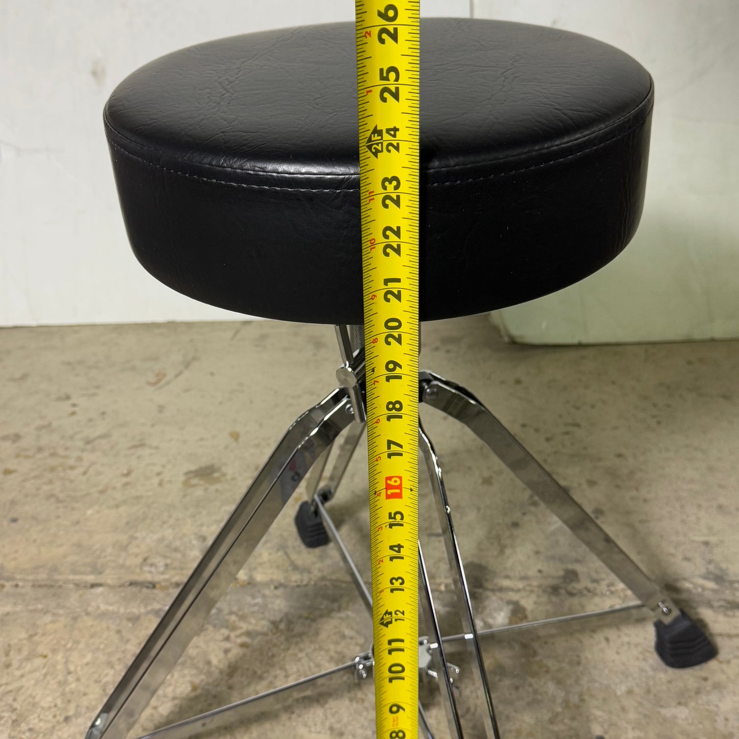 LIBERTY ONE Tall Timpani / Drum Throne Sz 23”-34” H x 13” D Black 1000T