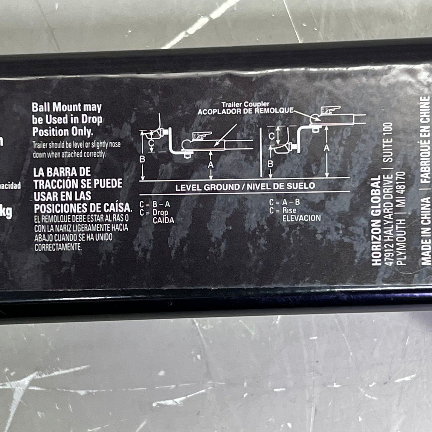 REESE TOWPOWER Hitch Ball Mount Draw Bar 2.5" Shank 7.75"Drop 13,000 Lbs 7028300