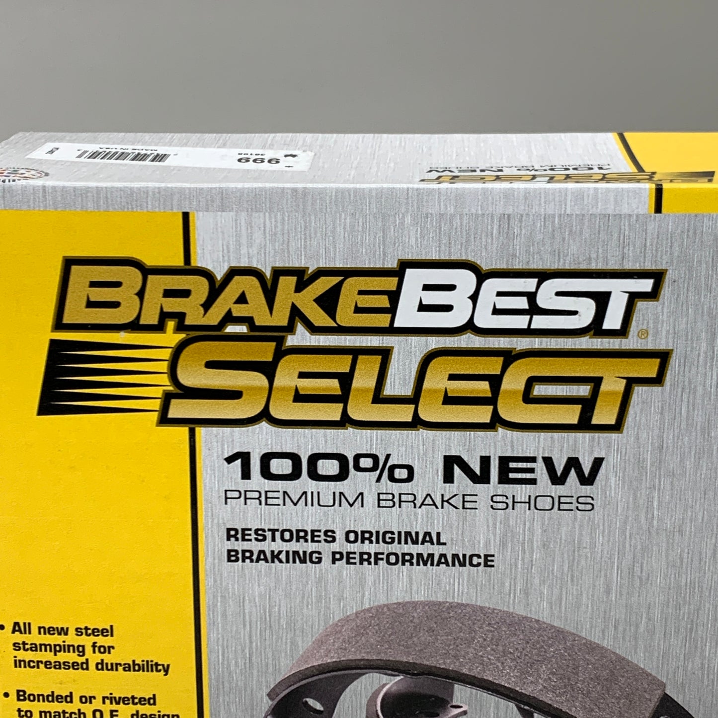 BRAKE BEST SELECT Premium Brake Shoes 4PK 999 (New Other)