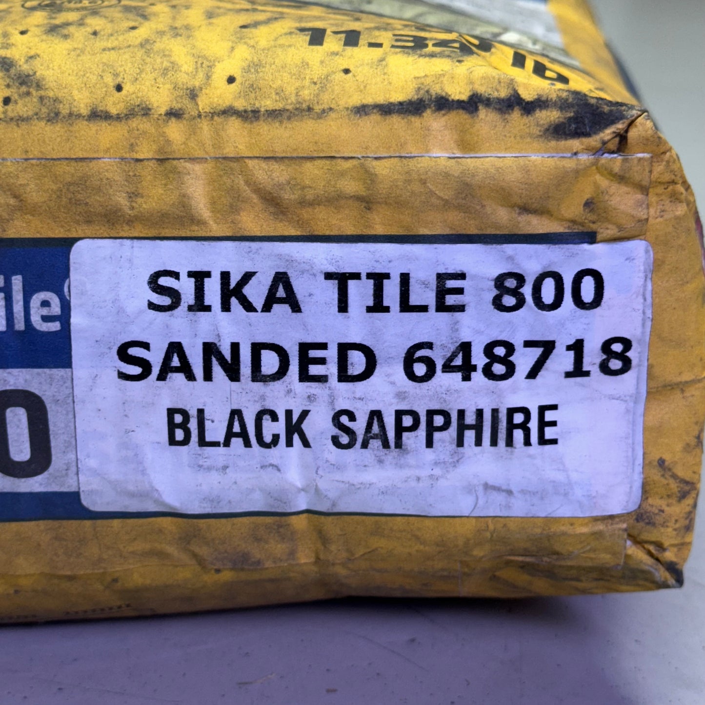 SIKA Sikatile 800 Sanded Grout Premium Black Color 25 Lbs Black 648718 (New Other)