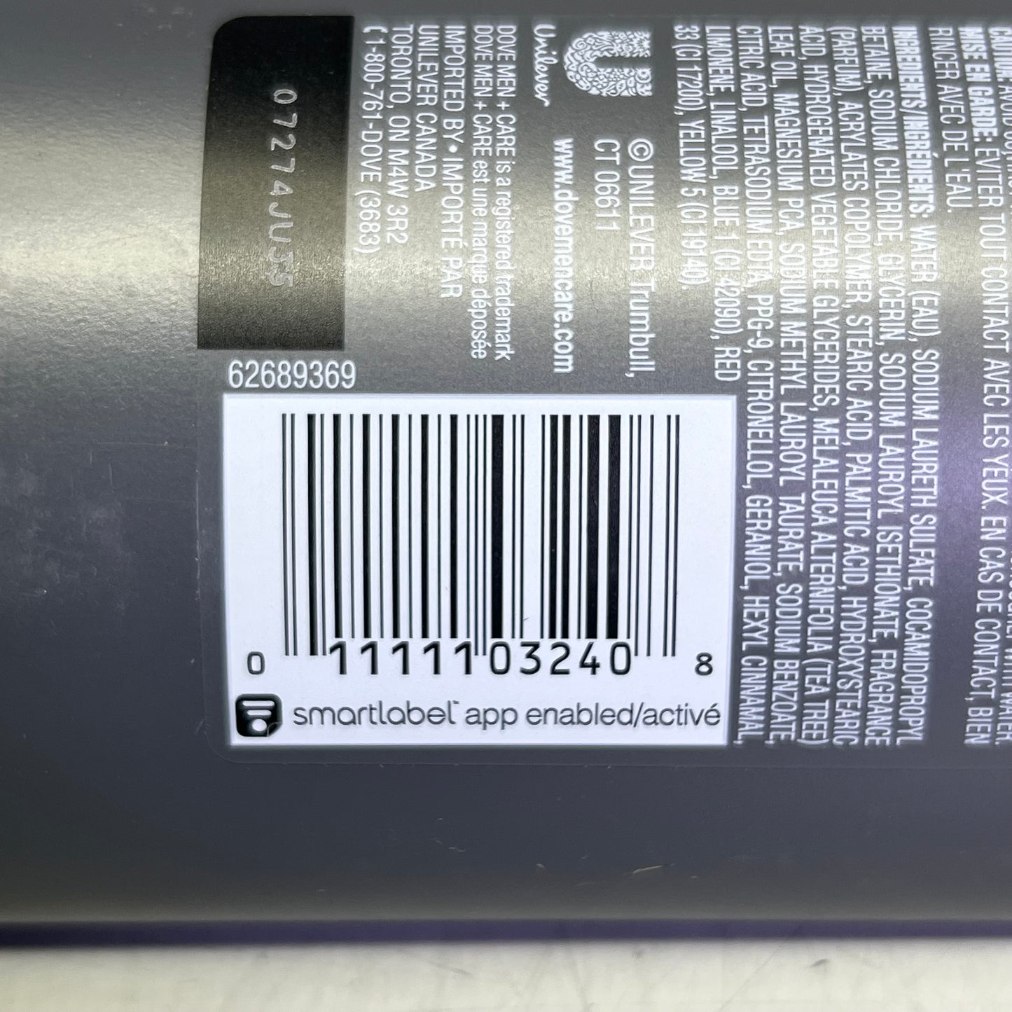 DOVE Men + Care Post-Workout Body Wash For Men 3 in 1 Revive With Tea Tree Oil 18 oz