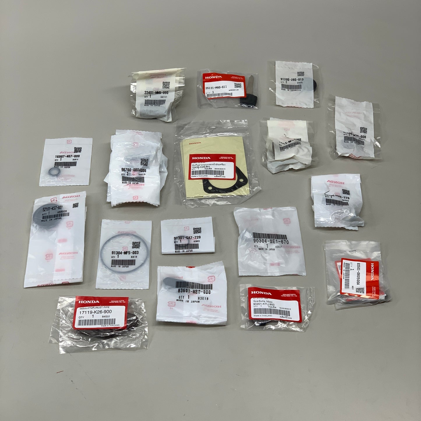 HONDA OEM 40 PACK! Miscellaneous Bulk Parts Lot for Dirt Bike, ATV or SIde-by-Side