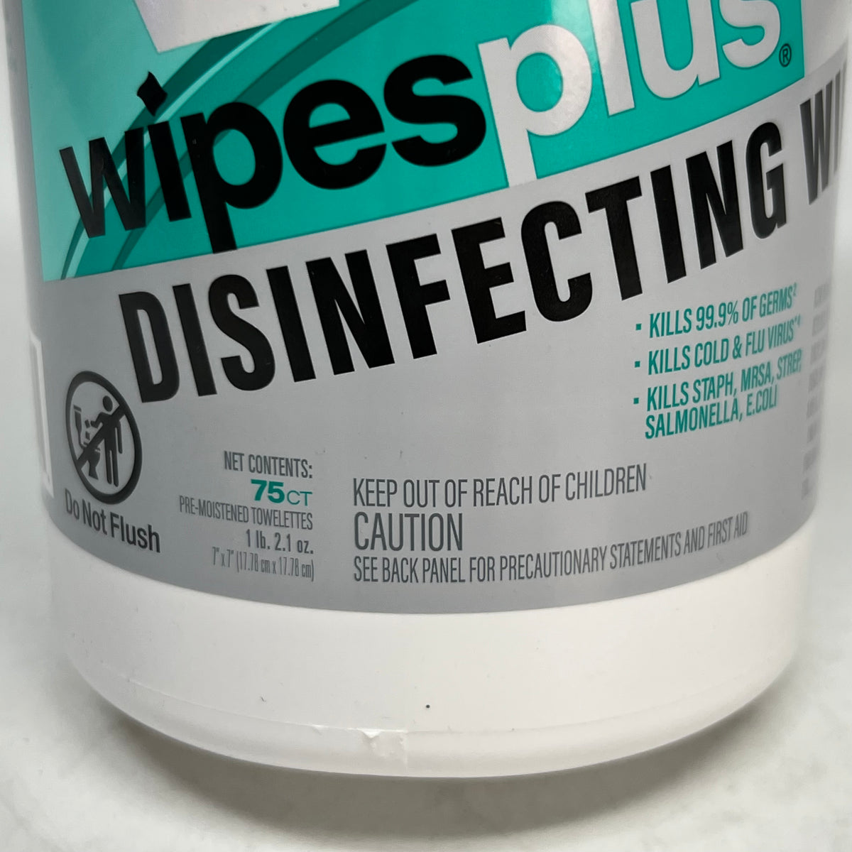 CARLISLE (6 PACK - 450 Total) Disinfecting Wipes Sz 7" X 7" White 33711