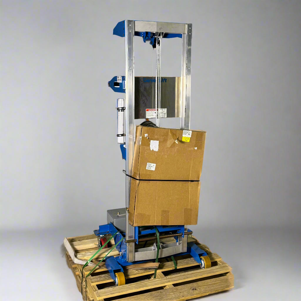 GENIE Lightweight Hand Operated Lift Truck, 400 Lbs. Capacity, Grey & Blue GL-8