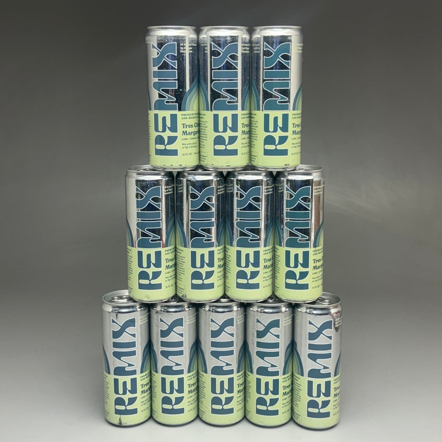 ZA@ REMIX (12 PACK) Tres Citrus Margarita Lime/Sweet Orange Non-Alc. 12oz BB 04/2025 A