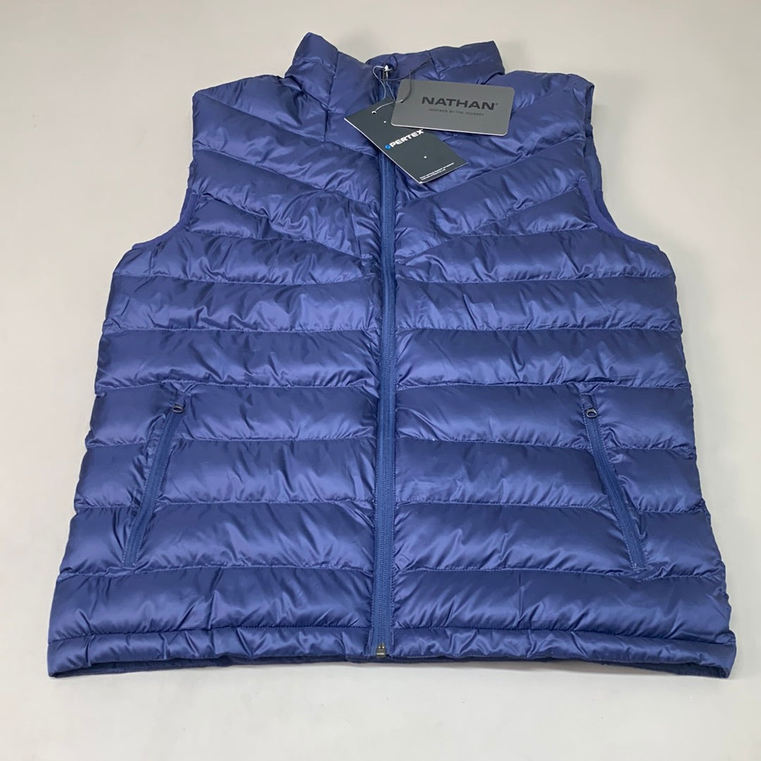 NATHAN Puffer Vest Pertex Running Men's M Peacoat NS50560-60135-M (New)