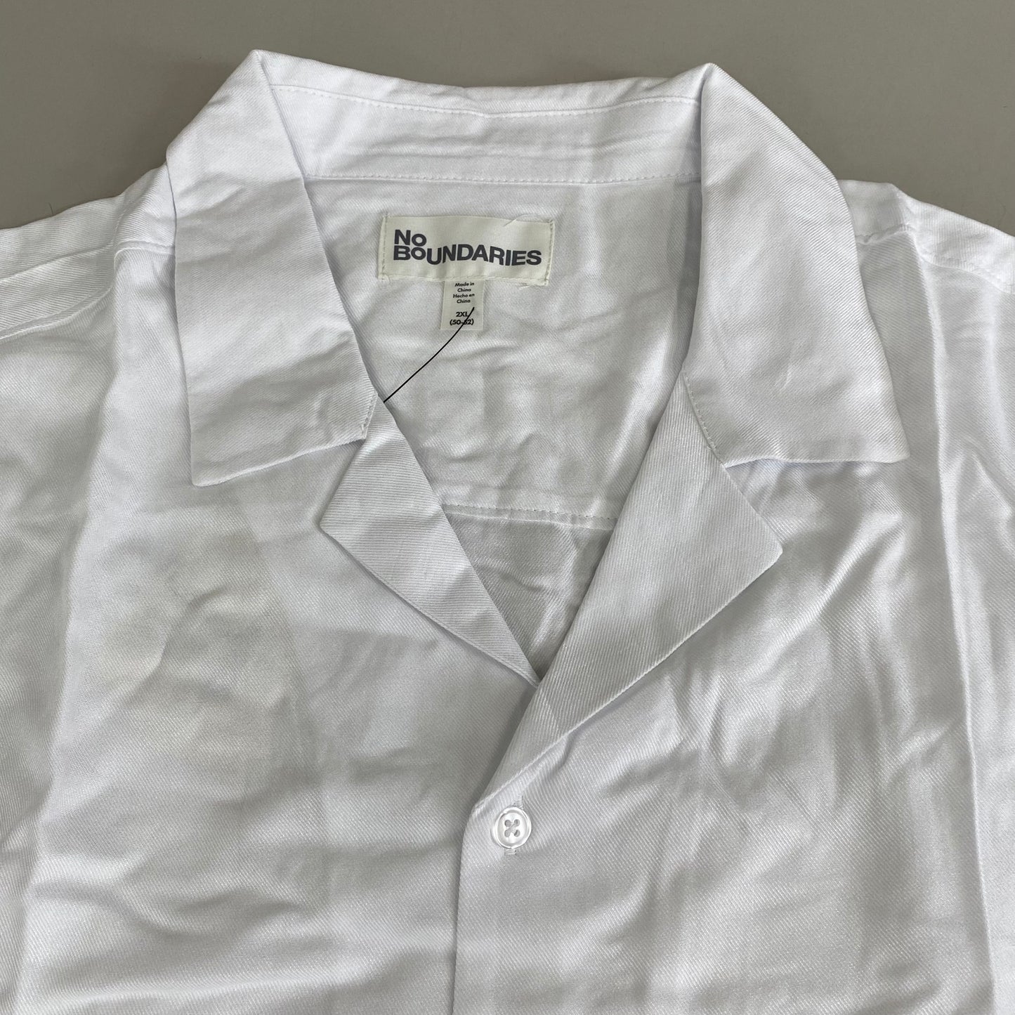 NO BOUNDARIES () All Gender Pride Boxy Fit Cropped Button Front Shirt Men's SZ 2XL