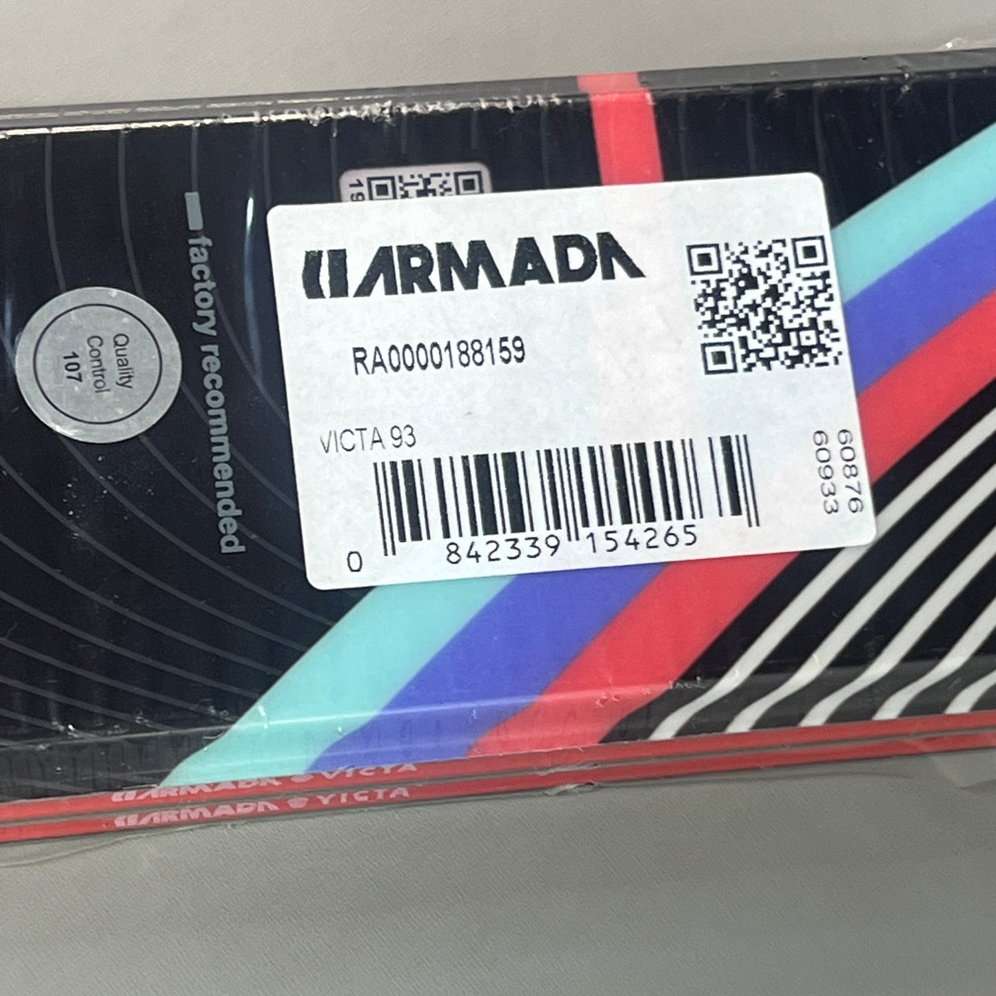ARMADA Ladies Victa 93 Flat Skis 159 cm 2020-21 Black/White RA0000188159 (New)