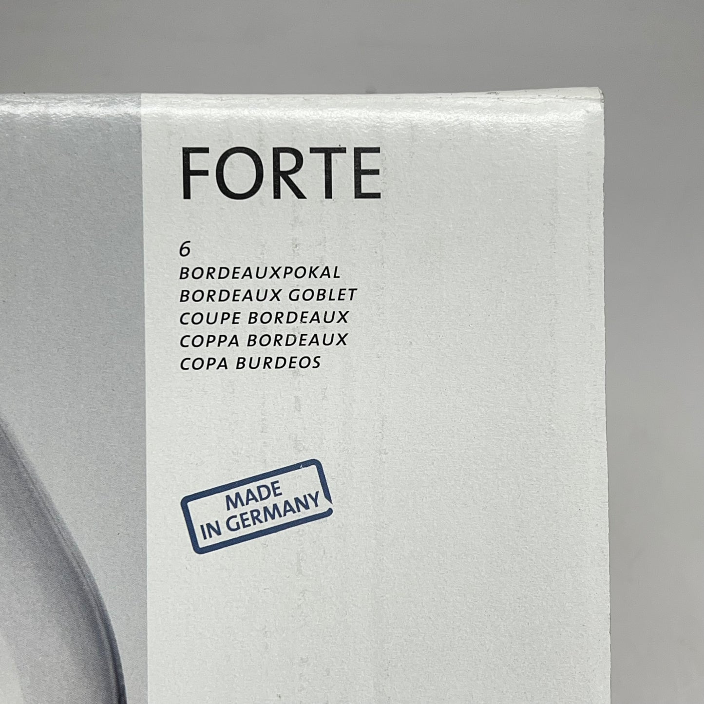 ZA@ SCHOTT ZWIESEL (6 PACK) Forte Wine Goblet Glass 17 oz Clear 8465/130