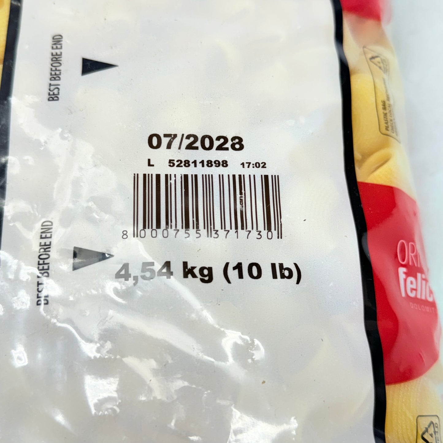 ORIGINALE FELICETTI Lumache Macaroni 10 lb ART-NO. 173 BB 07/28