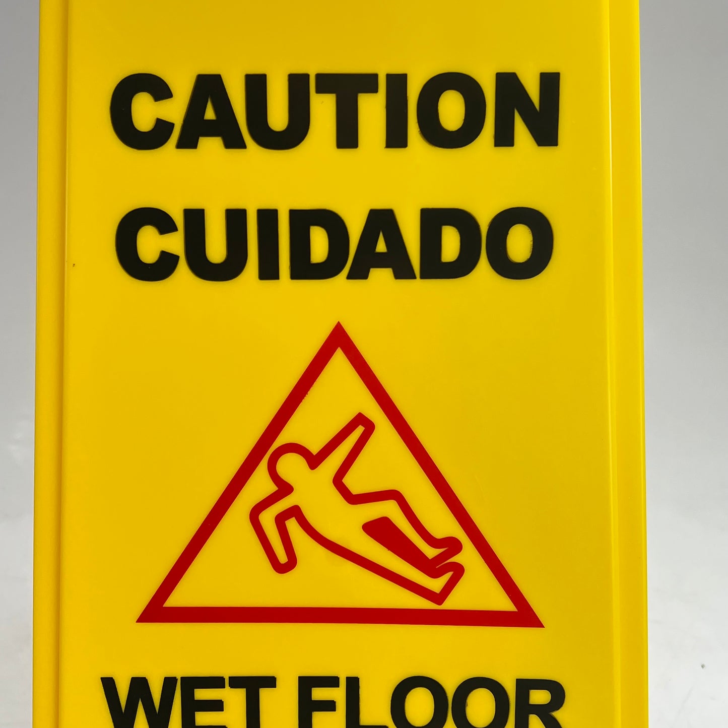 CARLISLE Wet Floor Sign English/spanish Professional Quality 25" Yellow 36900|00