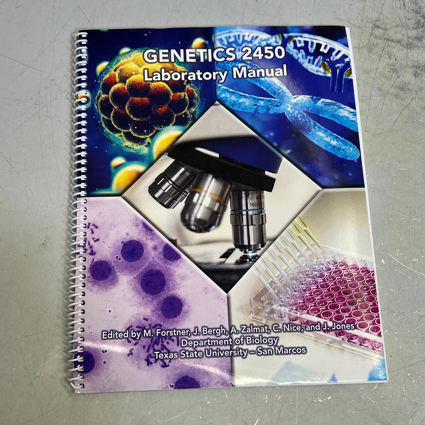 GENETICS 2450 Laboratory Manual Book For Texas State University Spring Of 2024