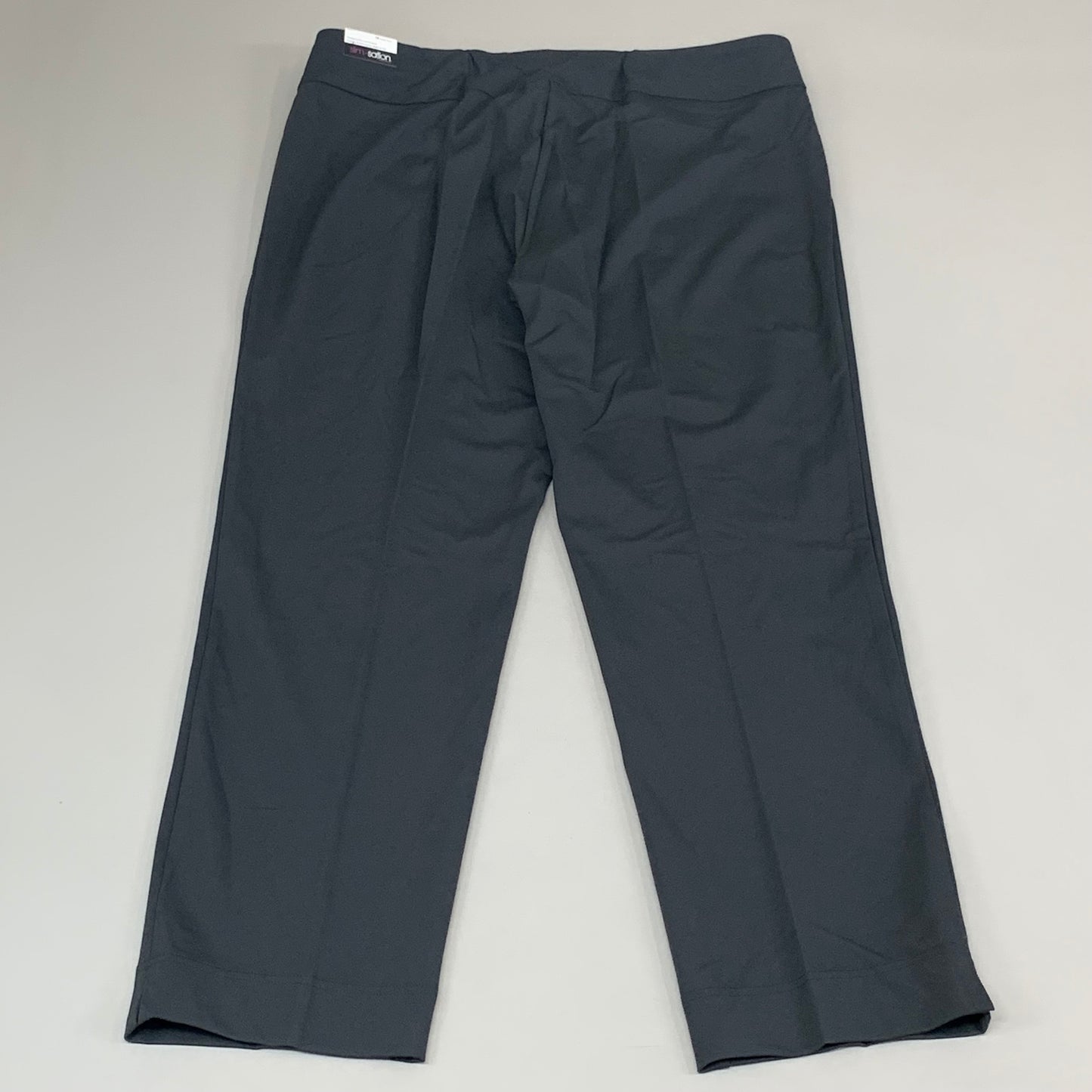 MULTIPLES Woven Ankle Pants Petite Women's Sz 16 Intgry M2623P