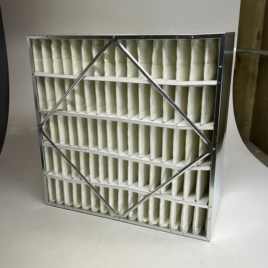 RIGID FLOW Single Header Box Filter Deep "v" Pleats 95% 24x24x12 RFSA95G242412