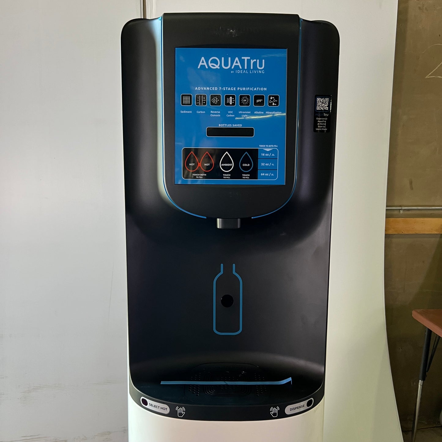 AQUATRU Advanced 7-Stage Purification 120V 50PSI, White & Black ATFS-3-W