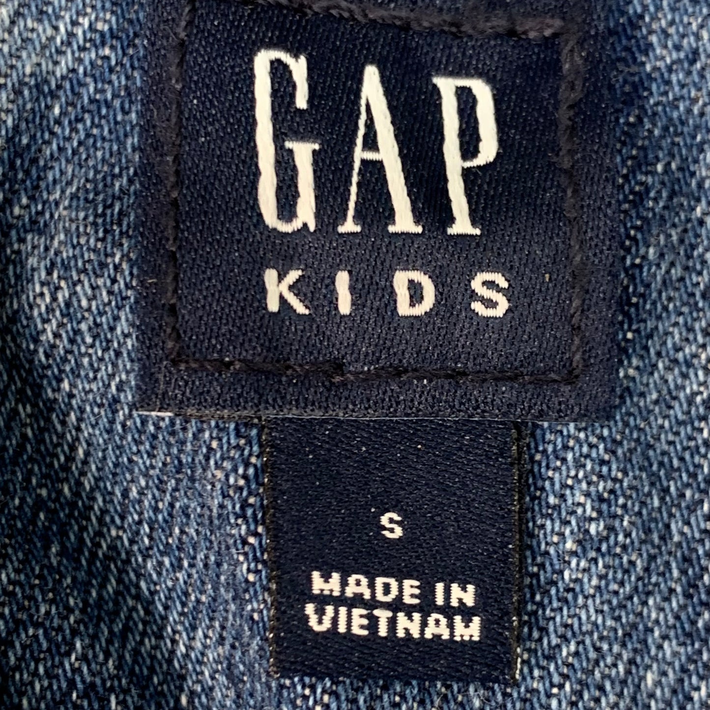 GAP Kids Loose Medium Wash Overalls Denim Blue Sz S 6/7 0001