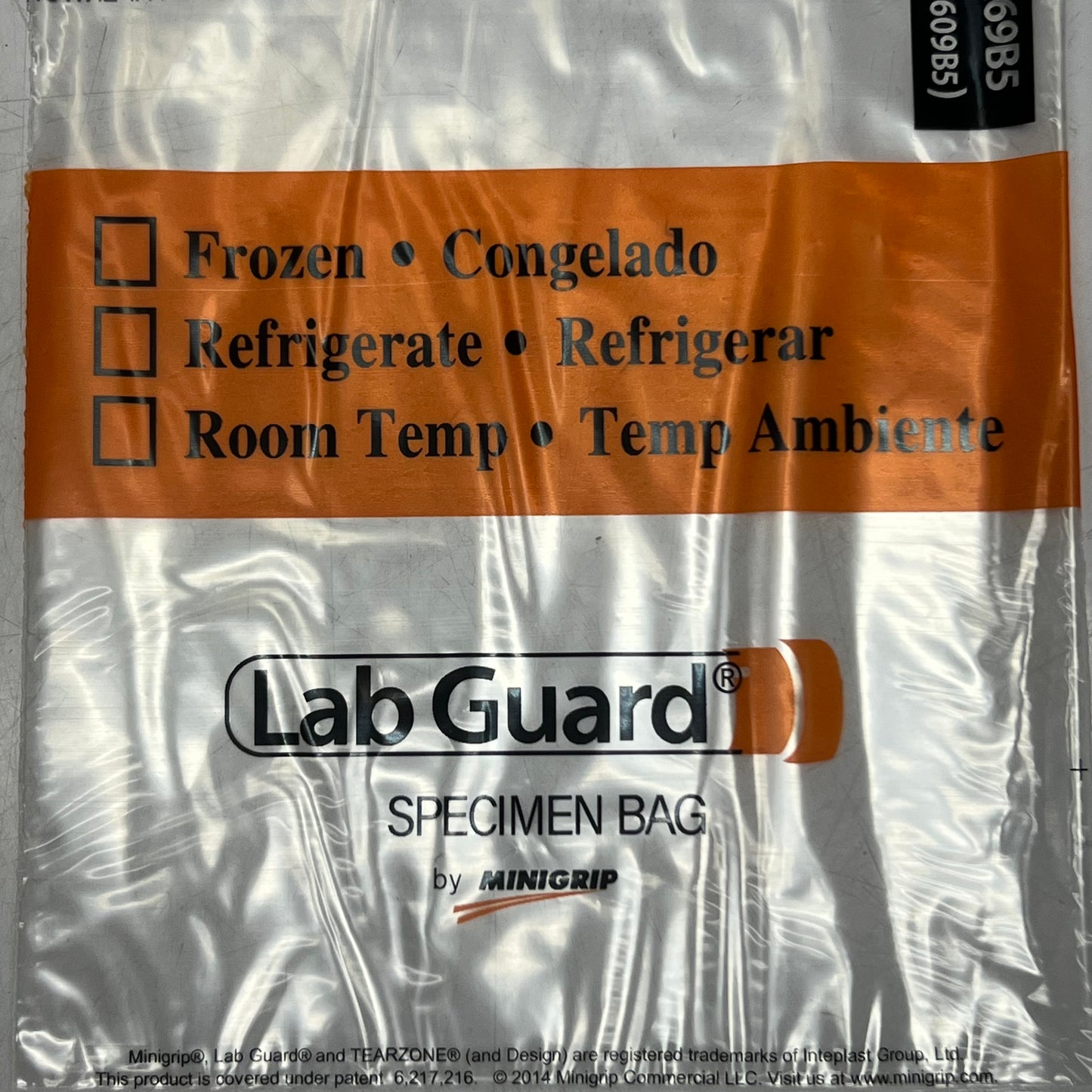 MINIGRIP (1000 BAGS) Labguard Reclosable Specimen Bags 9"L x 6"W Clear SBL2X69B5