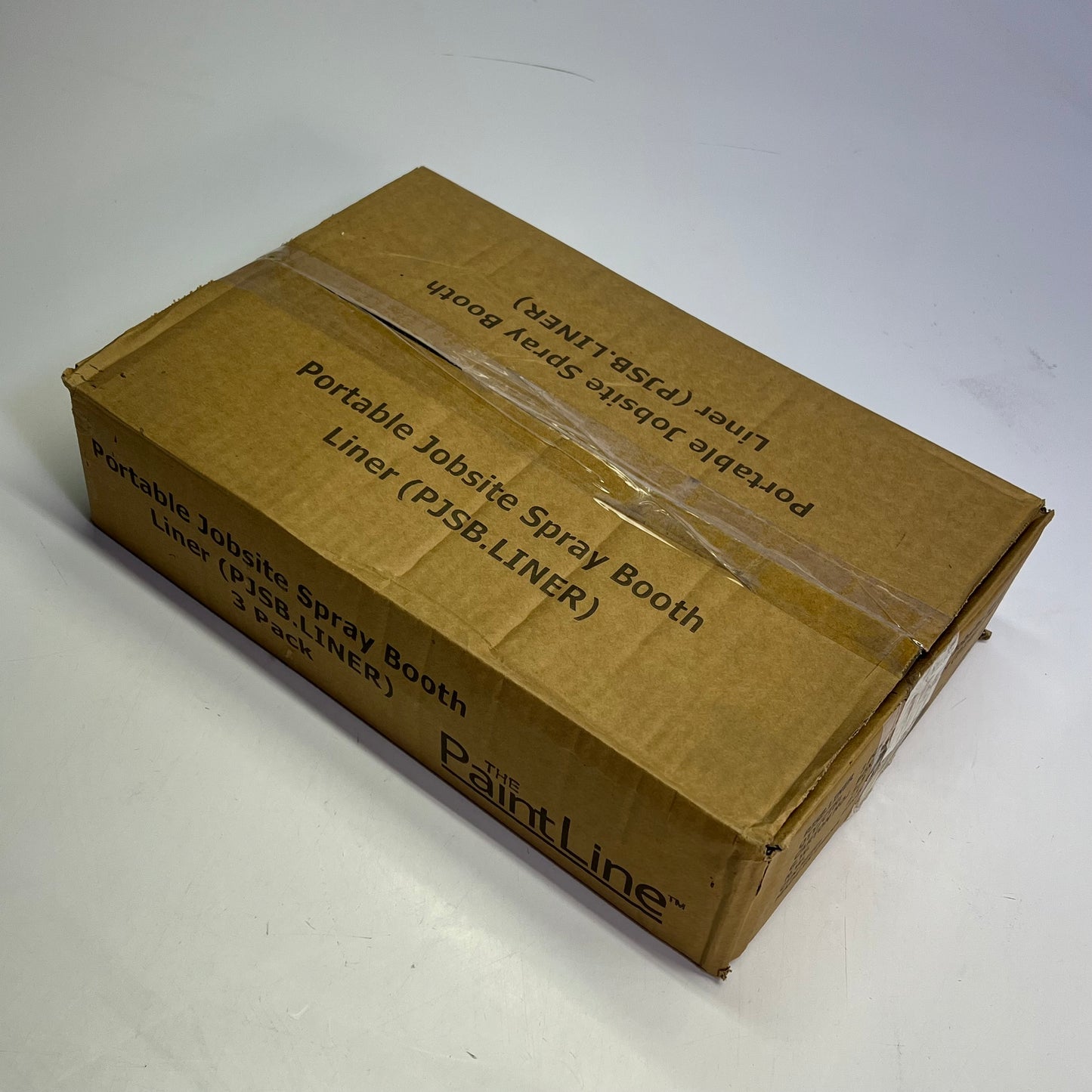 PAINT LINE (3 PACK) Portable Jobsite Spray Booth Liner 80"x80" Clear PJSB