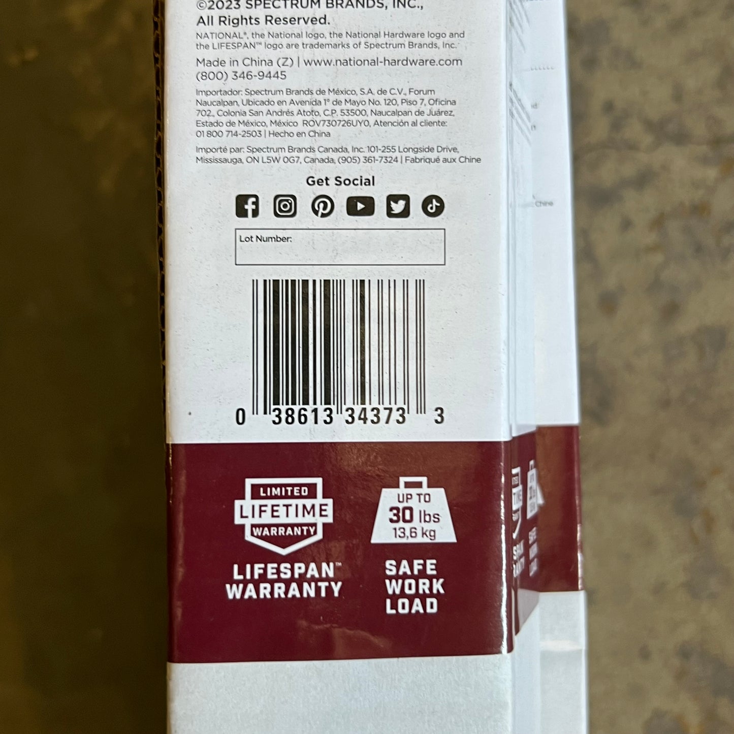 NATIONAL HARDWARE Bifold Door Hardware Set 60" Width Opening