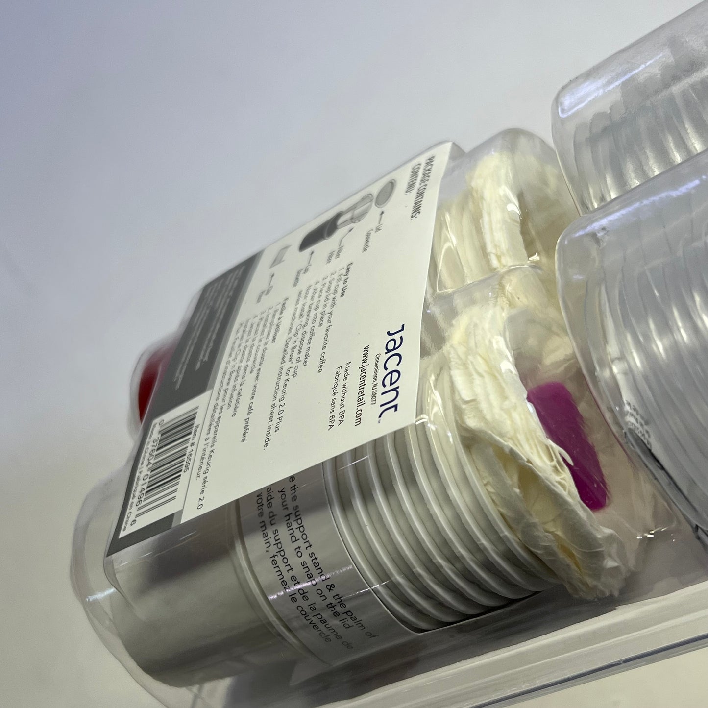 FILL 'N BREW (2 PACK, 24 EACH) Disposable Cups W/ Lids For Keurig White 16595