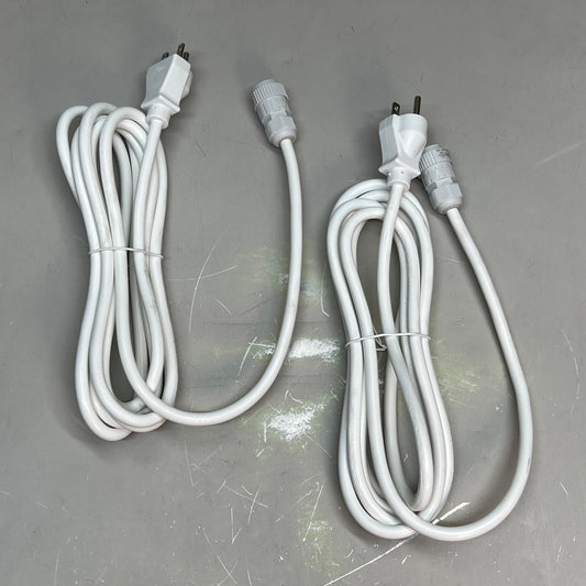 ZA@ NINGBO XUANHAU (2 PACK) Power Cords SJTW 3/C 16 AWG 105 Degree FT3 300V 10ft White 10200000025
