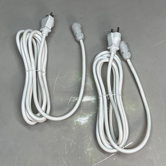 ZA@ NINGBO XUANHAU (2 PACK) Power Cords SJTW 3/C 16 AWG 105 Degree FT3 300V 10ft White 10200000025 D
