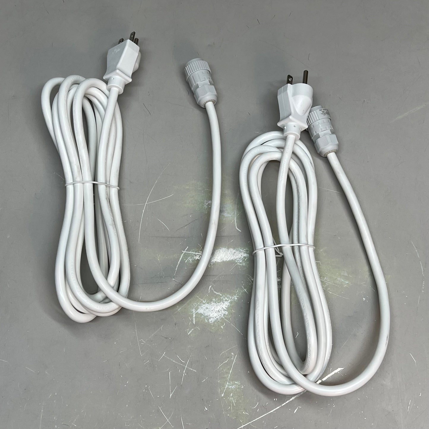 ZA@ NINGBO XUANHAU (2 PACK) Power Cords SJTW 3/C 16 AWG 105 Degree FT3 300V 10ft White 10200000025 E