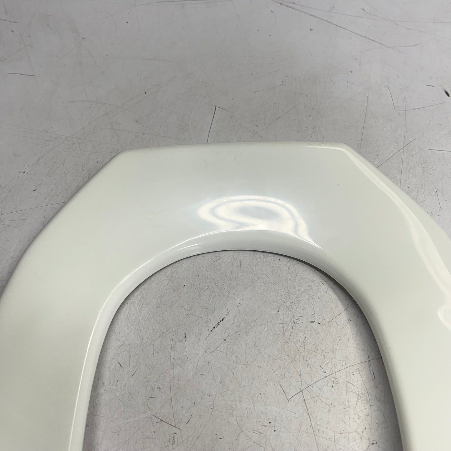 BEMIS Medic-Aid Elongated Toilet Seat Heavy Duty Plastic 2"Lift White 2P892A 000