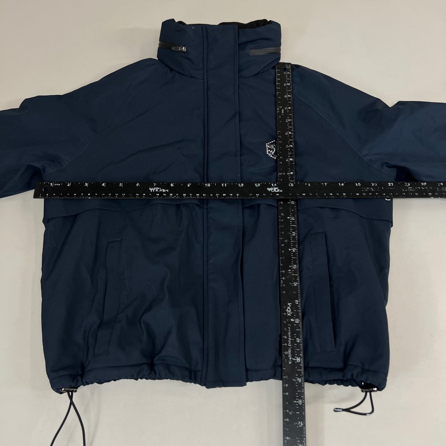 SAMSHIELD Lina Equestrian Winter Coat Waterproof Rain Jacket Women's Sz S Navy Blue