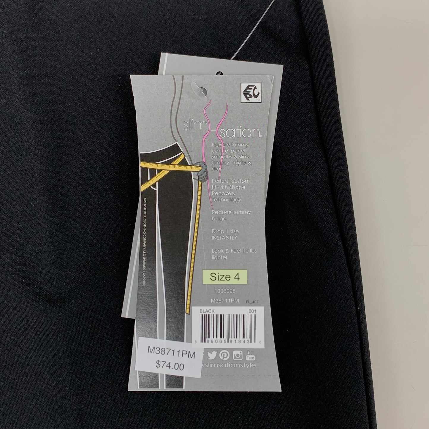 MULTIPLES Relaxed Leg Pant Petite Women's Sz 4 Black