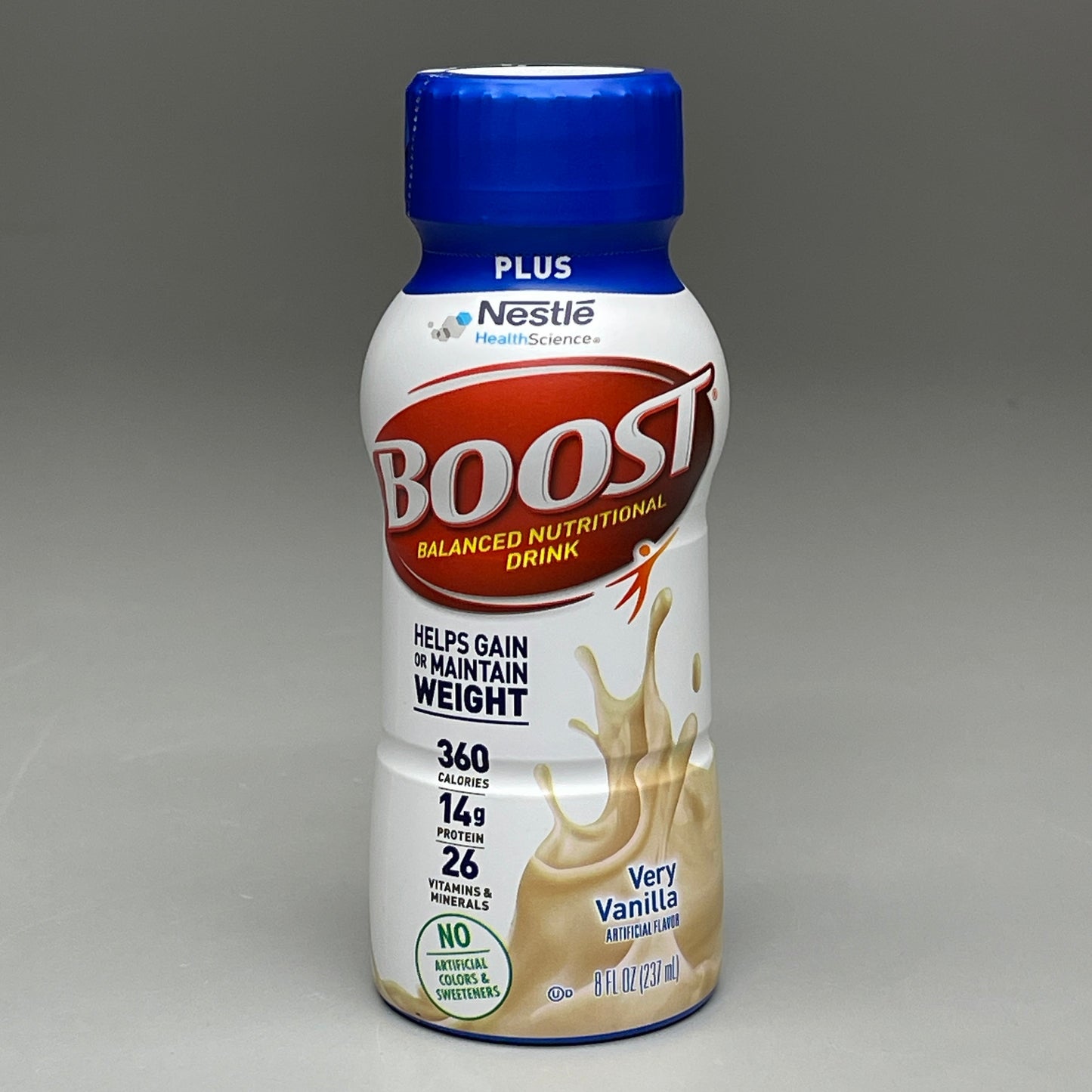 ZA@ BOOST Plus (24 PACK) Very Vanilla Balanced Nutrition Drink 8 fl oz Bottles BB 11/24