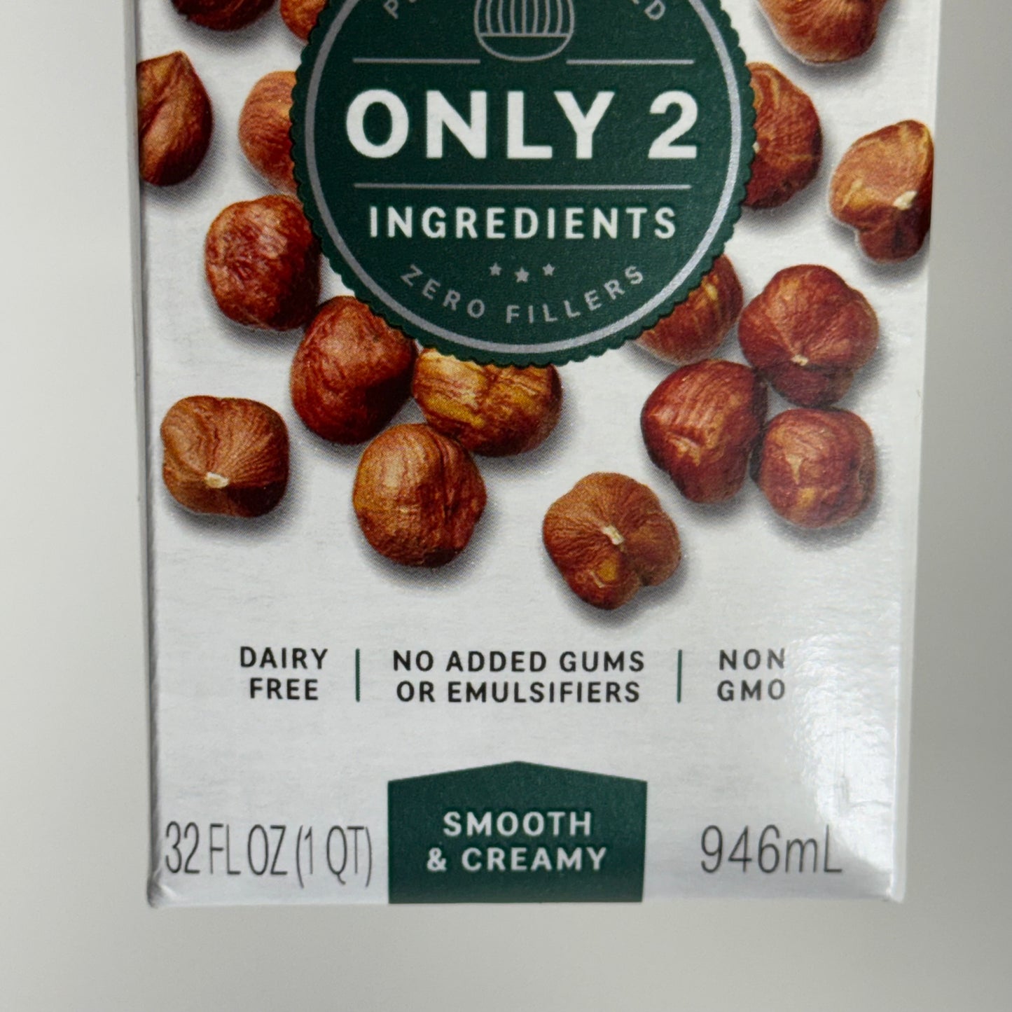 ELMHURST (6 PACK) Milked Hazelnut Unsweetened 32 fl oz. BB 10/26