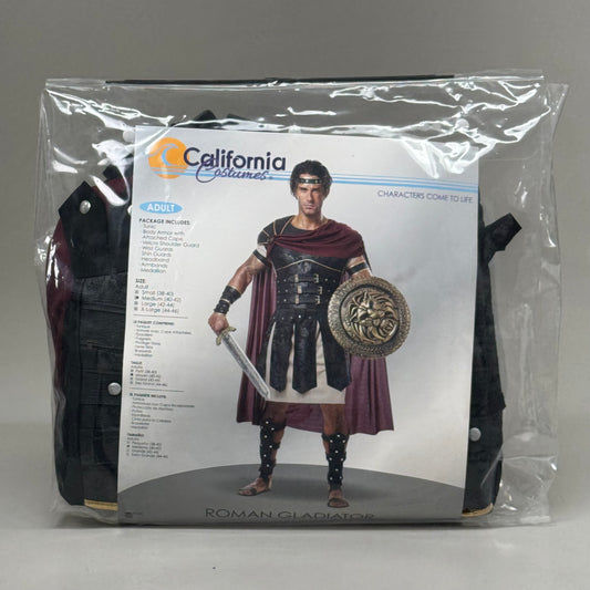 CALIFORNIA COSTUMES Men's Roman Gladiator Costume Sz-M (40-42) Red/Black 01258