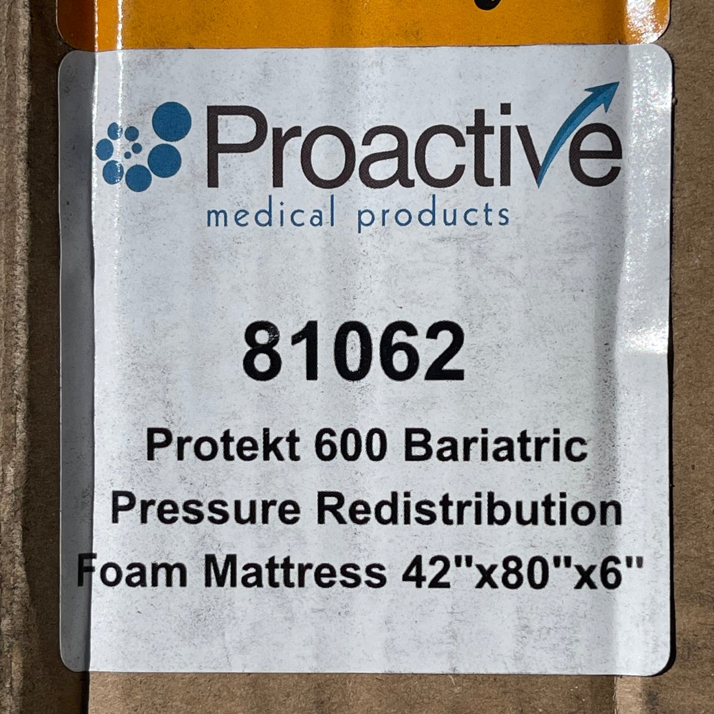 PROACTIVE Protekt 600 Bariatric Pressure Redistribution Foam Mattress 81062