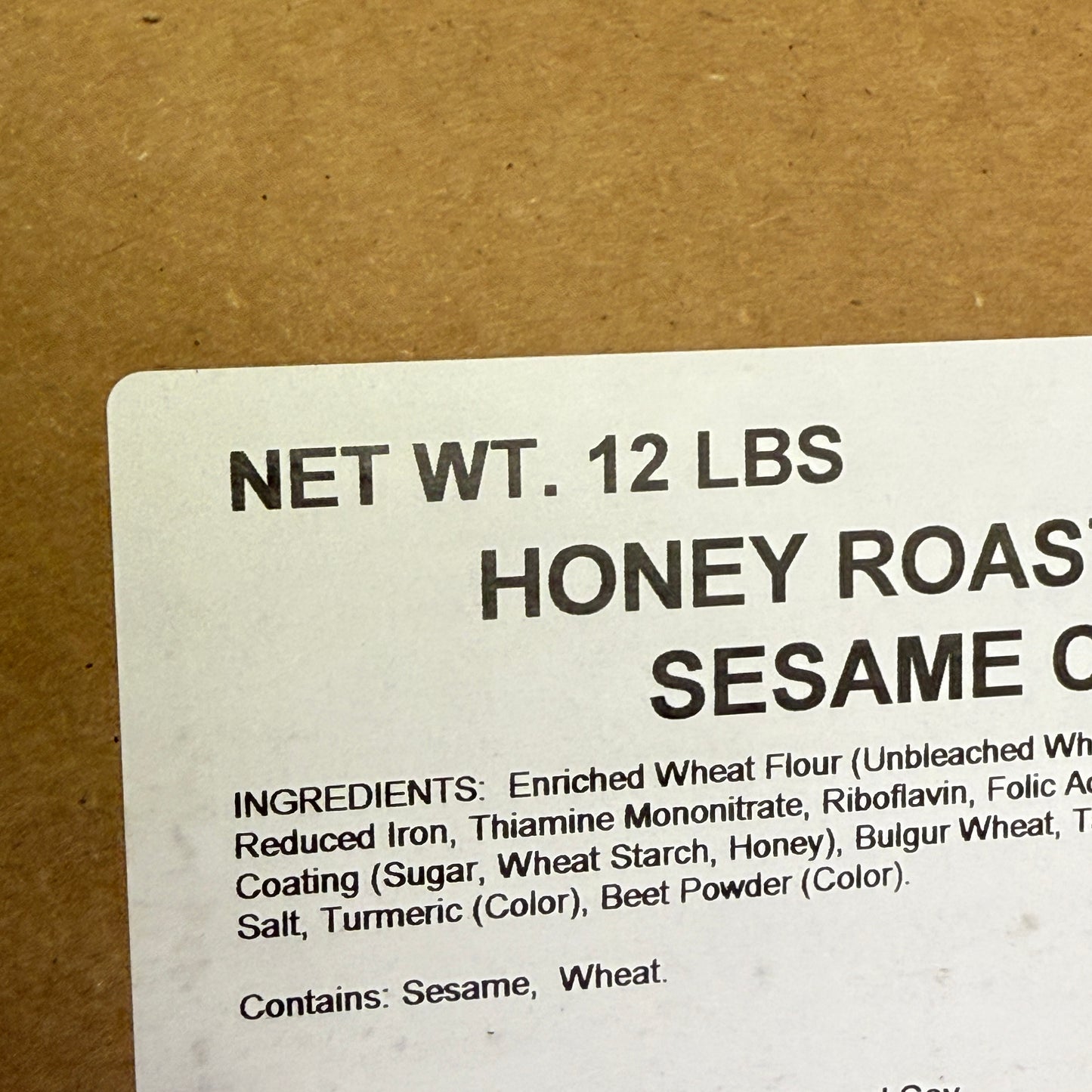 TH FOODS (12 POUNDS) Honey Roasted Mini Sesame Chips Bulk Snack Mix BB 08/26