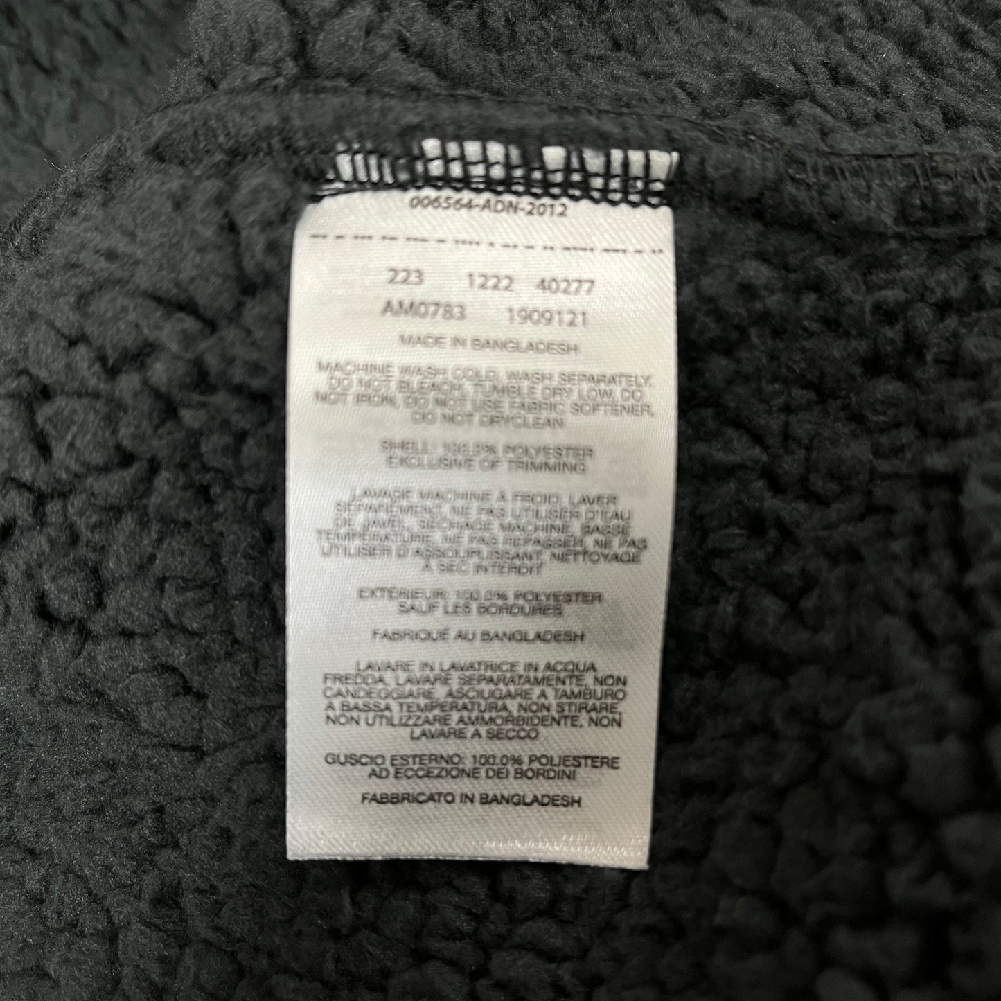 COLUMBIA WinterPass Full Zip Fleece Hip Length Jacket Mens Sz M Black 1909121011