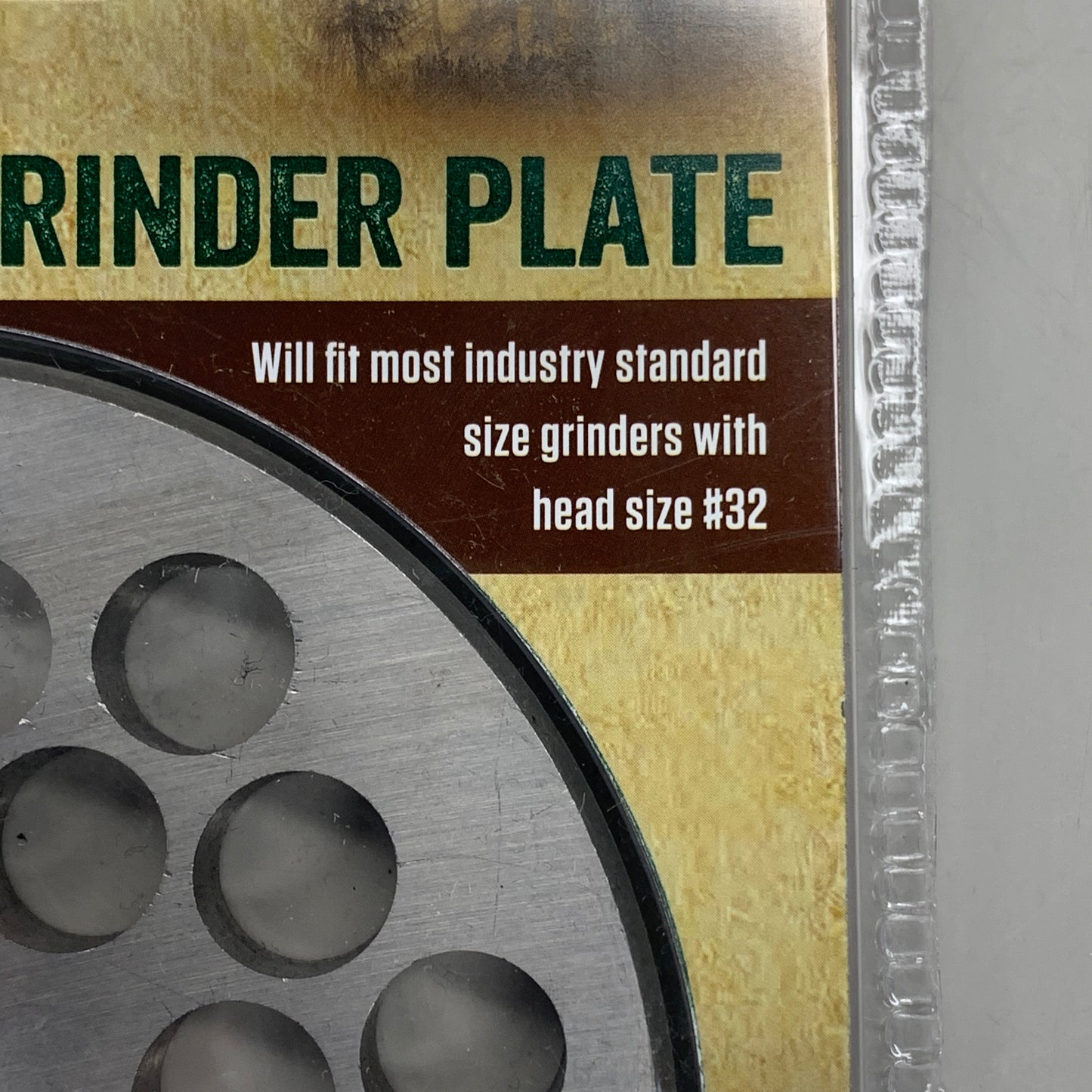 LEM Grinder Plate 12mm #32 (1/2") 2-7/8" Plate Diameter Stainless Steel 482SS