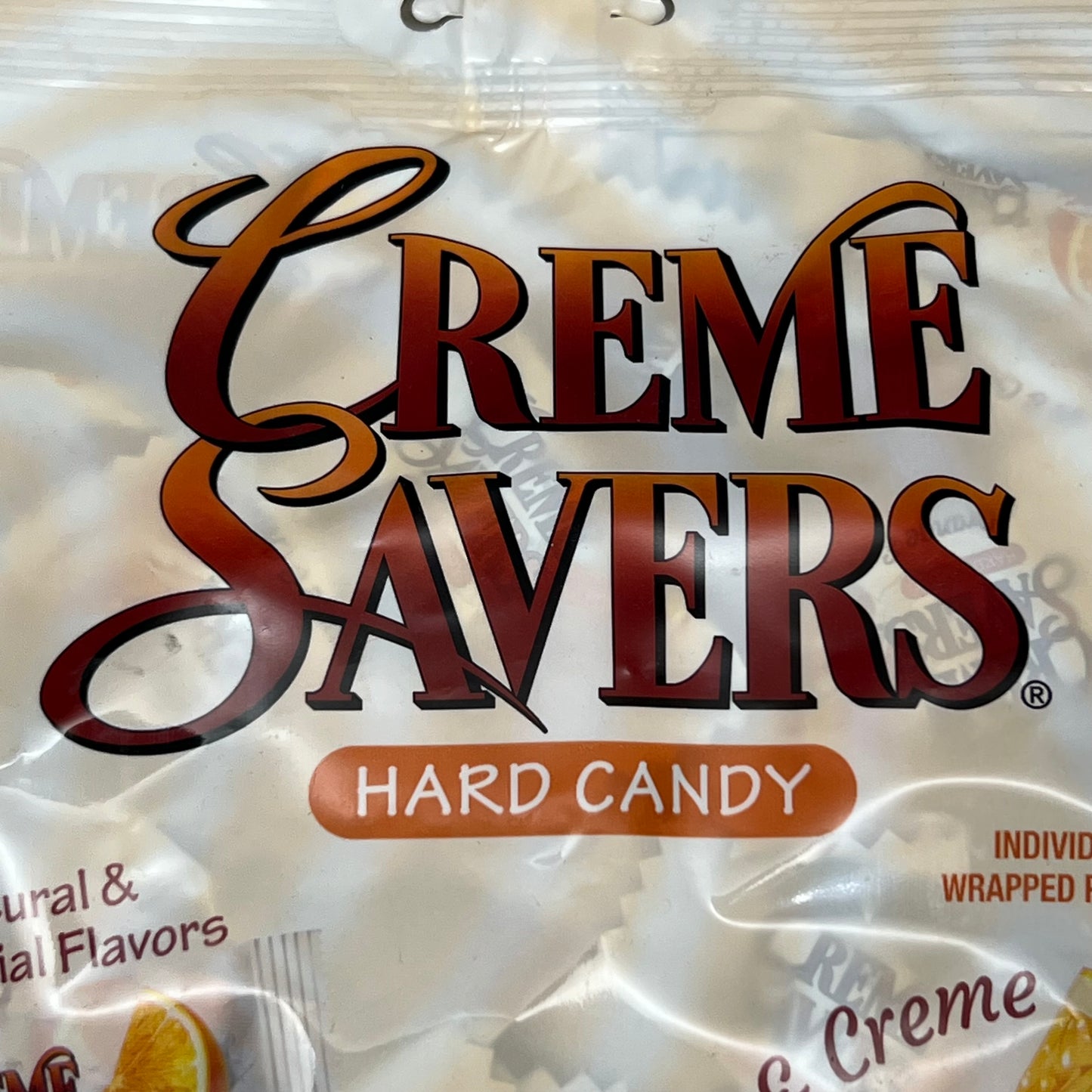 ZA@ CREME SAVERS (12 Bags) Orange & Creme Hard Candy 6.25 oz  BB 08/03/25