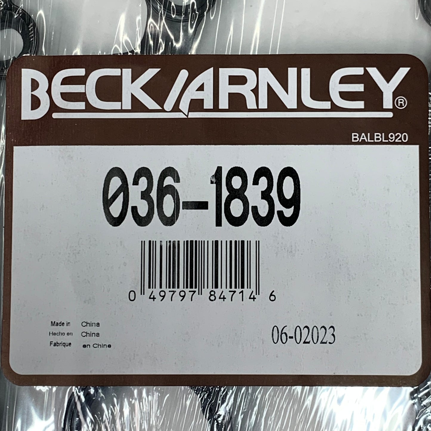 BECK ARNLEY Engine Valve Cover Gasket Set for Volkswagen 036-1839