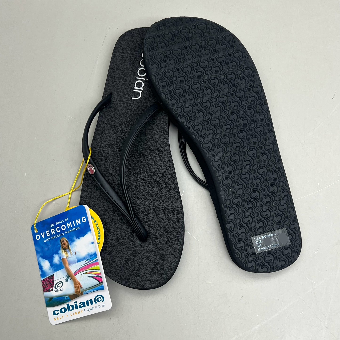 COBIAN Nia's Bounce 2 Synthetic Leather Women's Sz 8, EU 38.5 Black NIA25-001-8