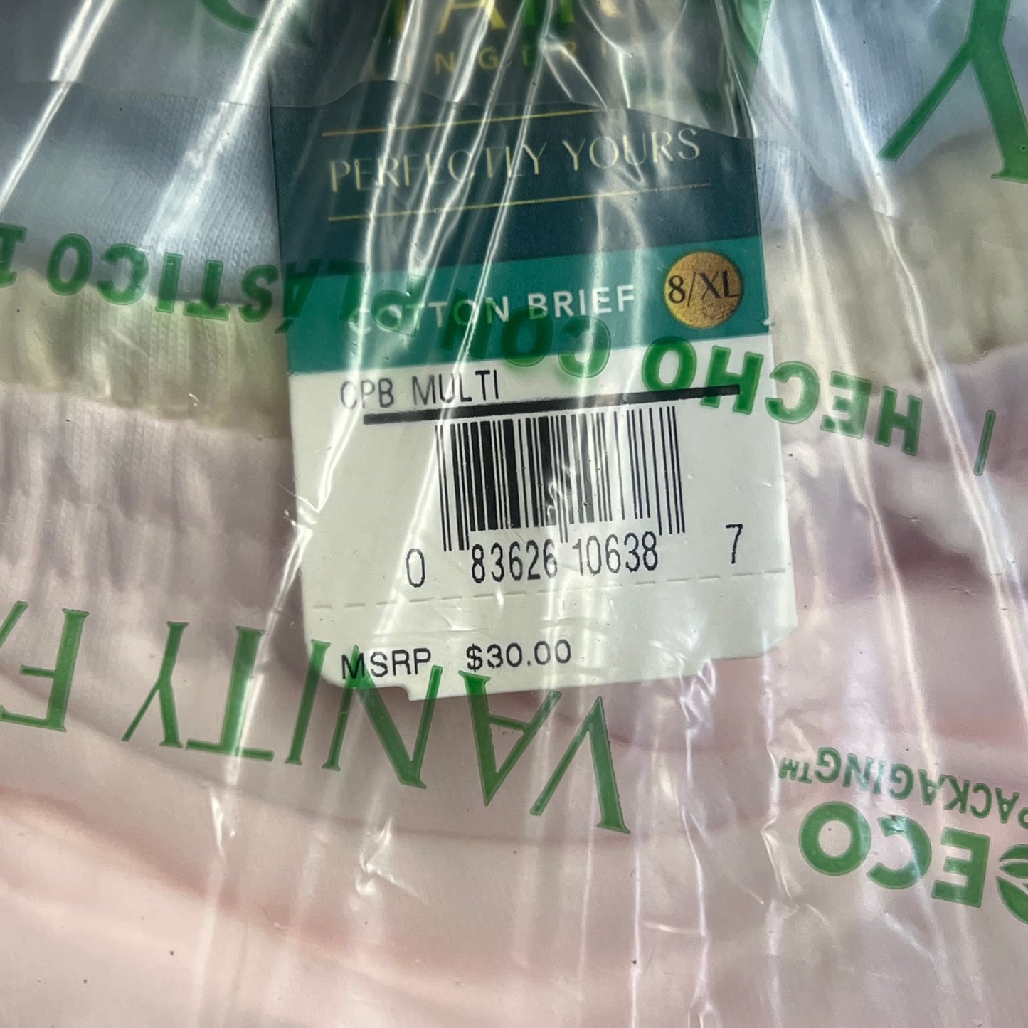 ZA@ VANITY FAIR Lot of Assorted Cotton Briefs Women's Variety of Sz Pink/Blue/Yellow/Tan