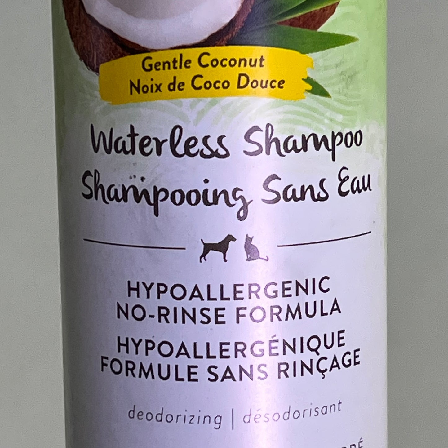 TROPICLEAN (2 PACK) Waterless Hypo Allergenic Dog & Cat Shampoo 7.4 fl oz