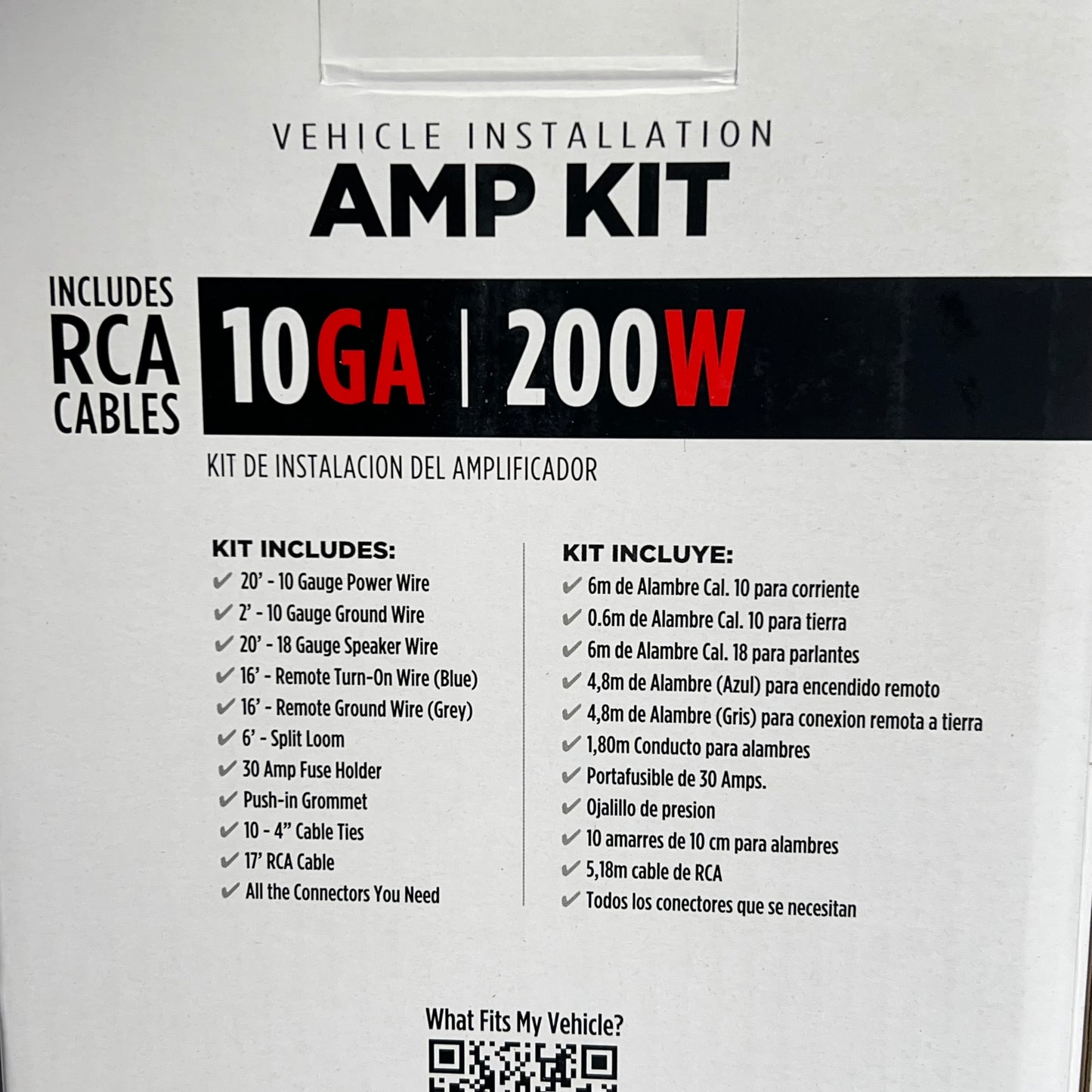 METRA Vehicle Installation Amp Kit 10 Gauge 200 W Power Handling 17'  BY-AK20