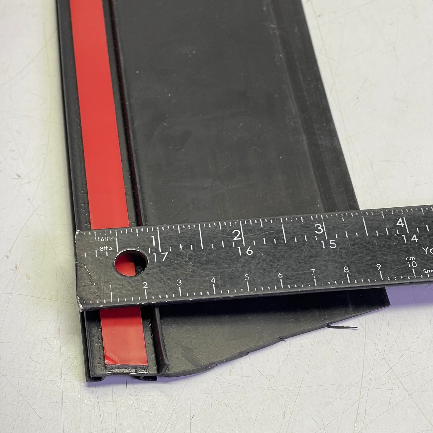AP PRODUCTS EK Base 2-7/8” Wiper, 1/2”x3-2/3”x35’ Black W/ Red Tape 018-316