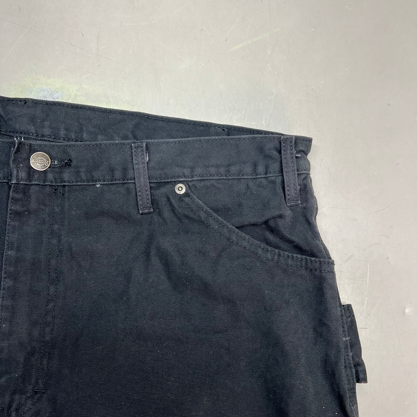 DICKIES Relaxed Fit Heavyweight Carpenter Jeans Men's Sz 38X32 Black DU336RBK