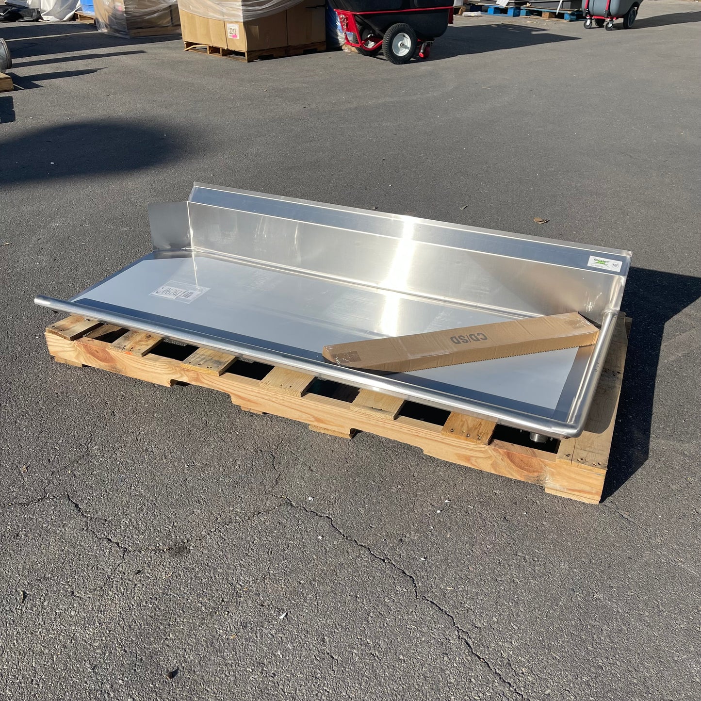 Z@ Pallet of REGENCY Clean Dish Table - Right Drainboard Stainless Steel 600CDT72R (NEW)